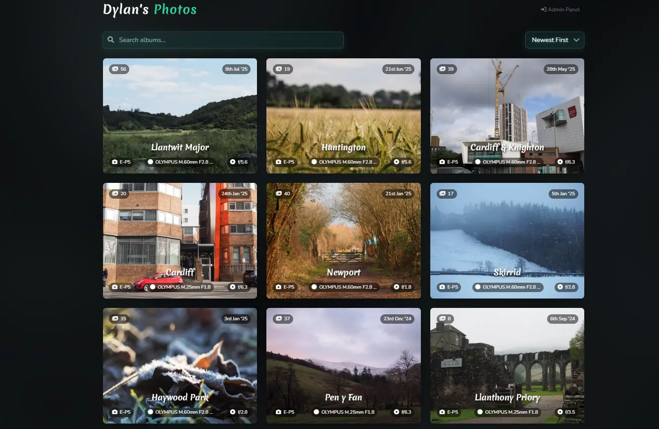 Personal Photography Website